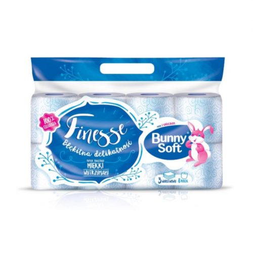 Папір туалетний. 3-шаровий  BUNNY SOFT FINESSE